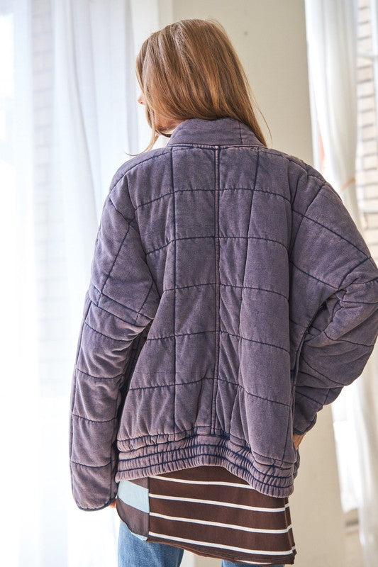 Zaya Quilting Zip Jacket