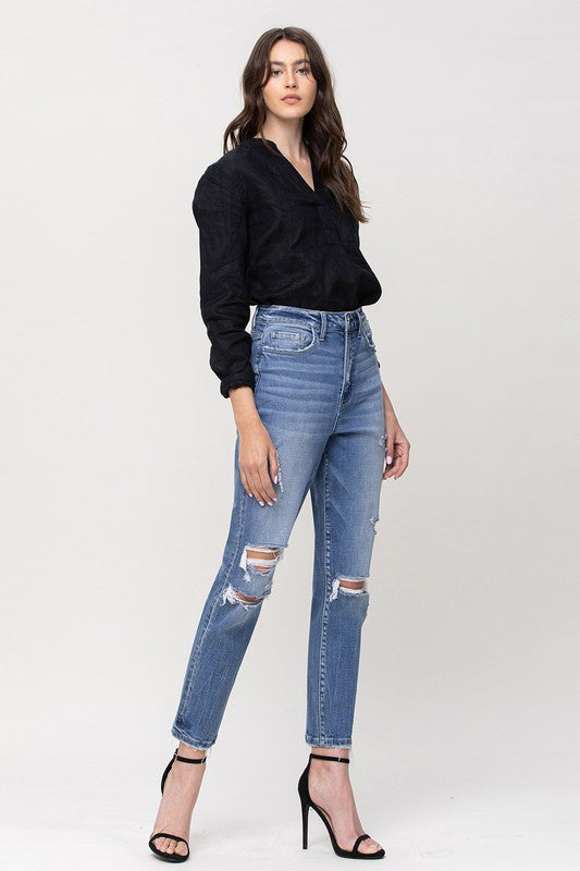 Flying Monkey Super High Rise Stretch Mom Jeans