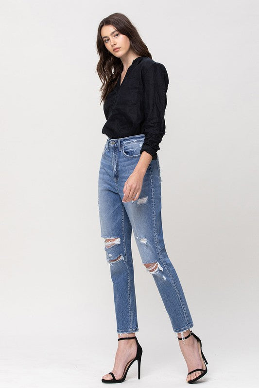 Flying Monkey Super High Rise Stretch Mom Jeans