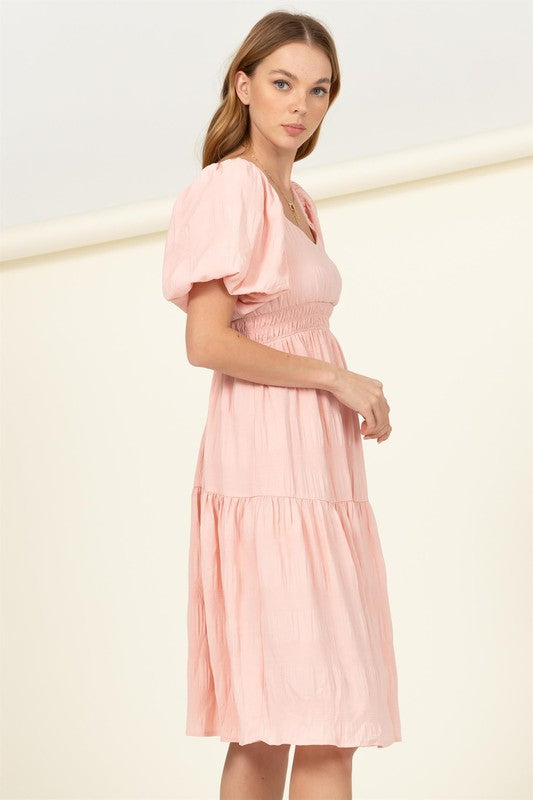 Love Again Tiered Midi Dress