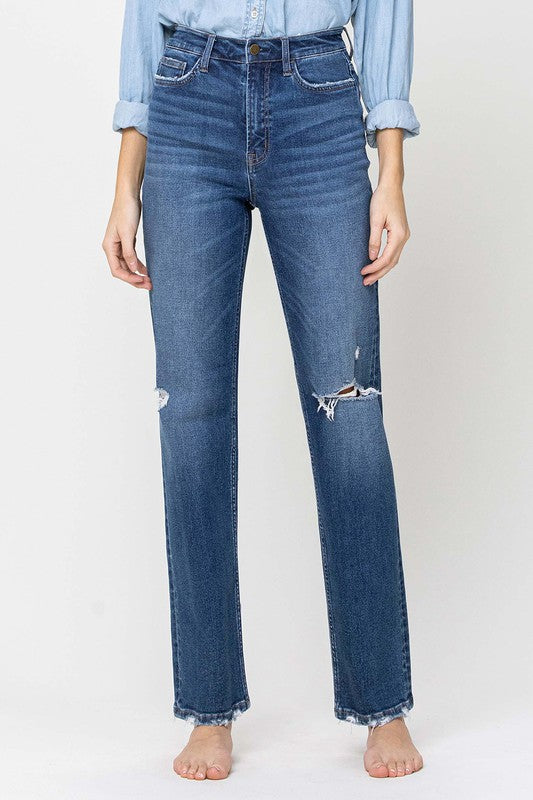 Flying Monkey Super High Rise Straight Leg Jeans