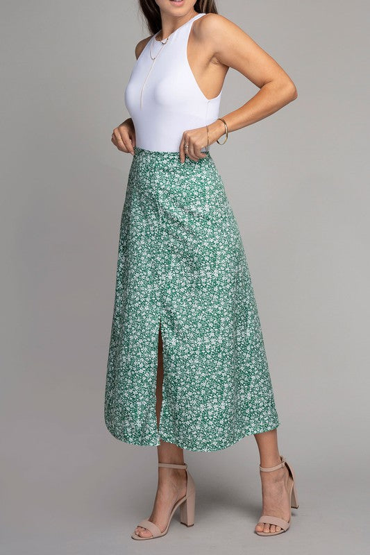 Madeline Floral Midi Skirt