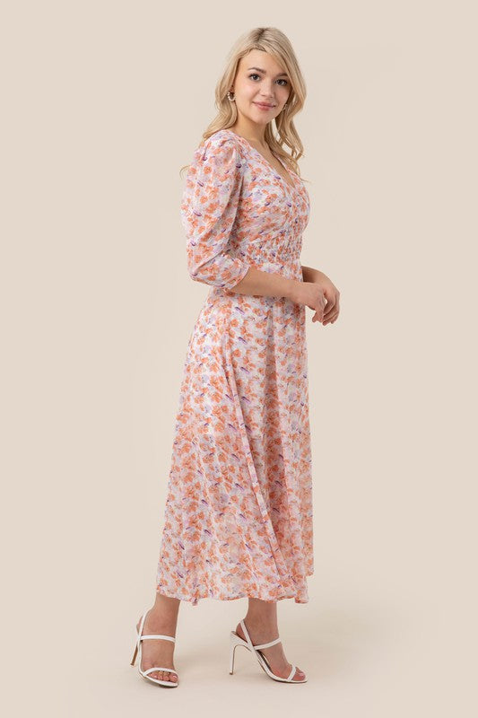 Sandy V Neck Maxi Dress