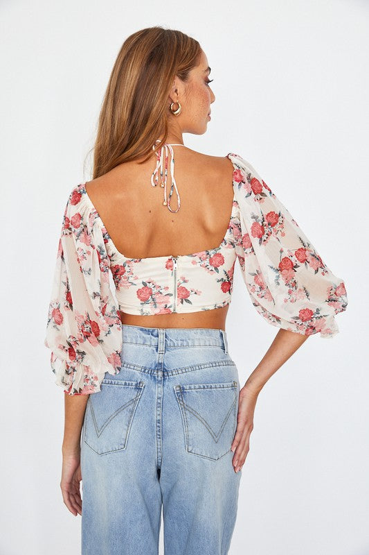 Belle Floral Top