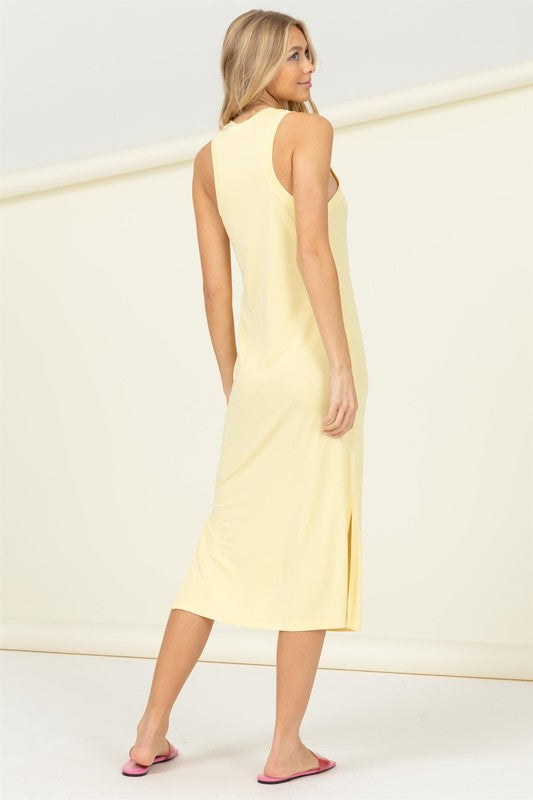 Eva Sleeveless Mixi Dress