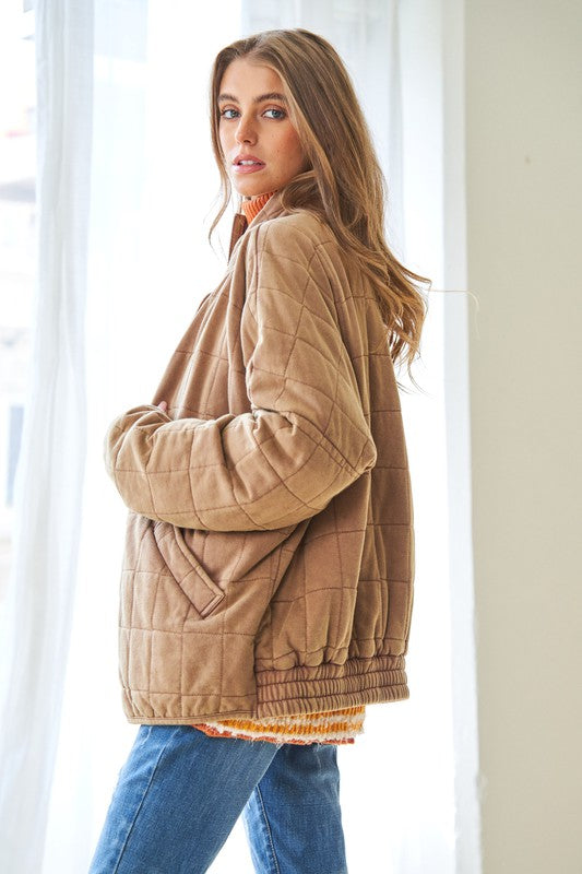 Zaya Quilting Zip Jacket