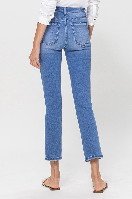 Vervet High Rise Stretch Crop Slim Straight