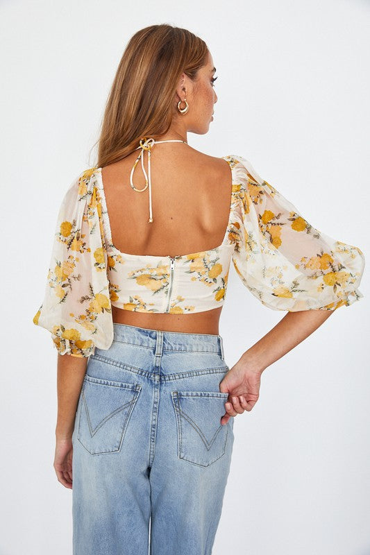 Belle Floral Top