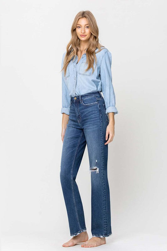 Flying Monkey Super High Rise Straight Leg Jeans