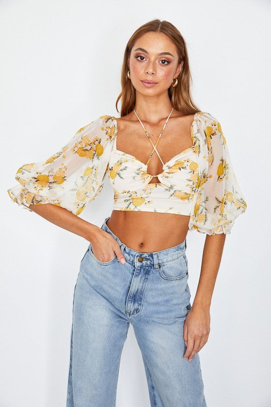 Belle Floral Top