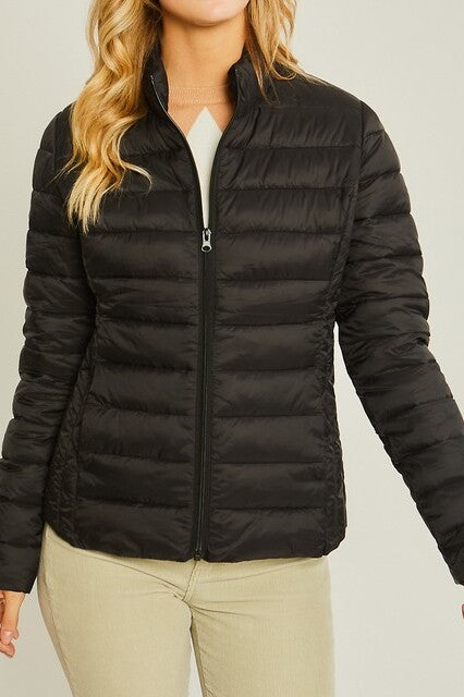 Ultra Lightweight Padded Zip Up Jacket