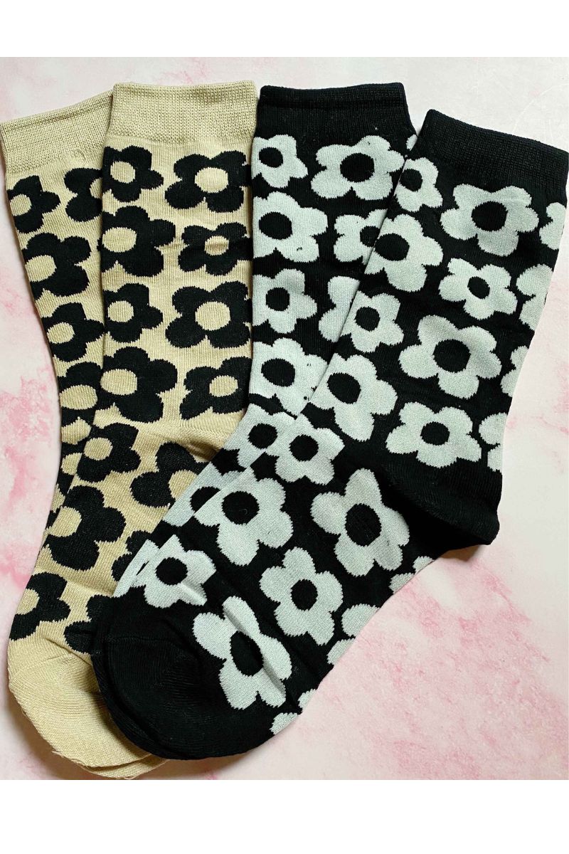 Daisy Socks Set Of 2 Pairs