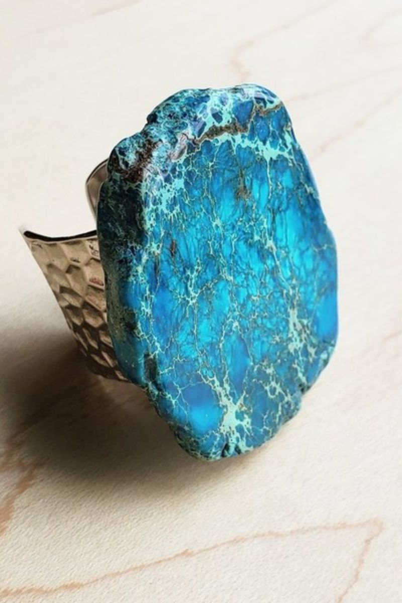 Blue Regalite Chunky Ring