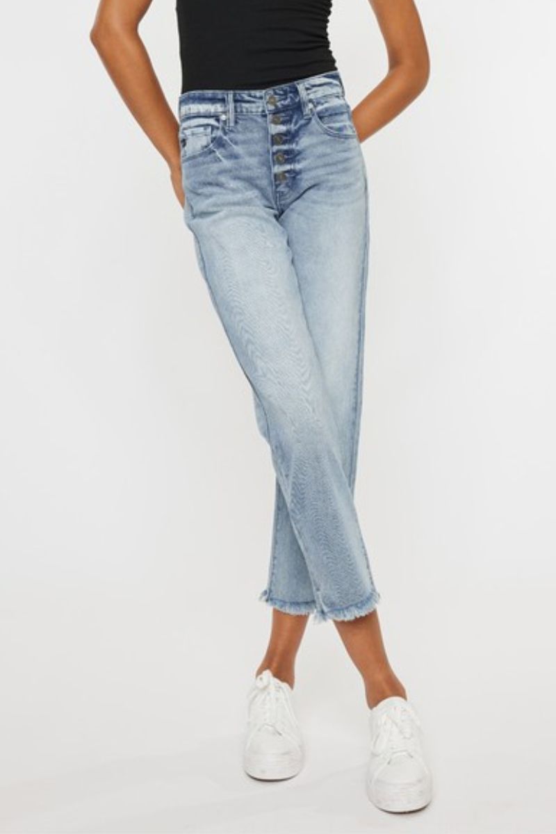 Kancan High Rise Straight Fit Jeans