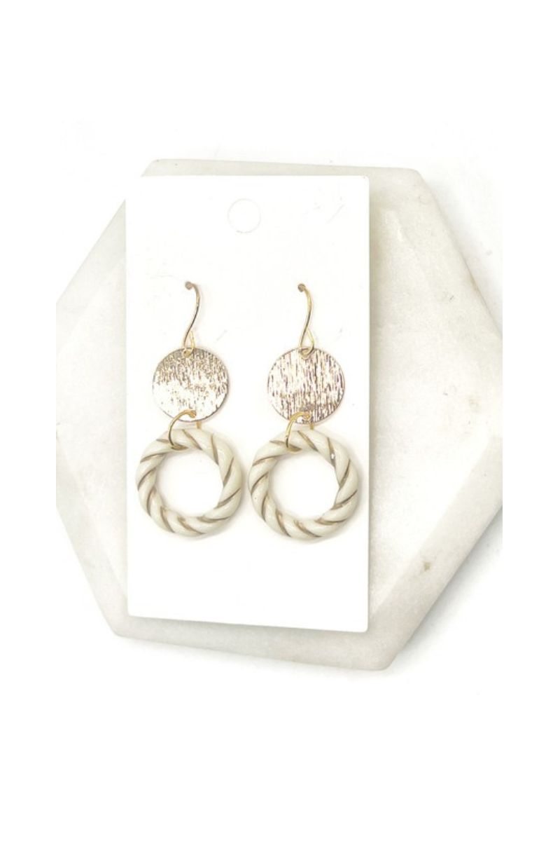 Krista Acrylic Twist Earrings