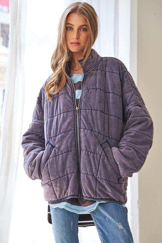 Zaya Quilting Zip Jacket