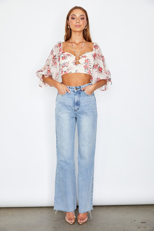 Belle Floral Top