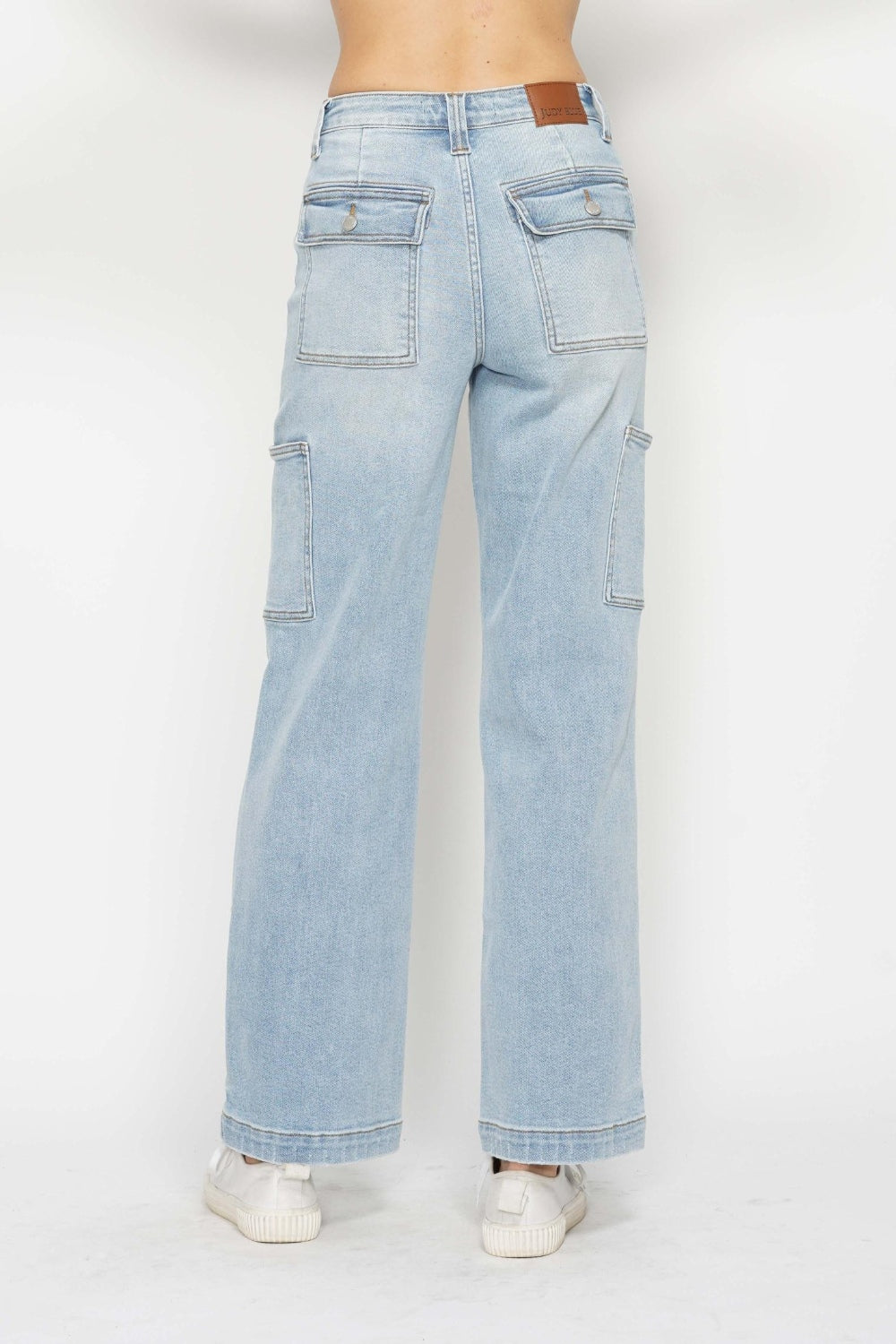 Judy Blue High Waist Straight Cargo Jeans