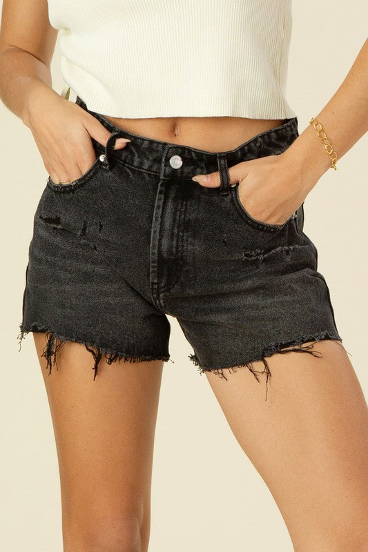 Lilly Distressed Denim Shorts