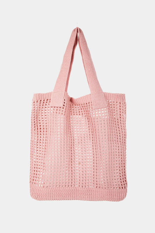 Knit Crochet Tote Bag