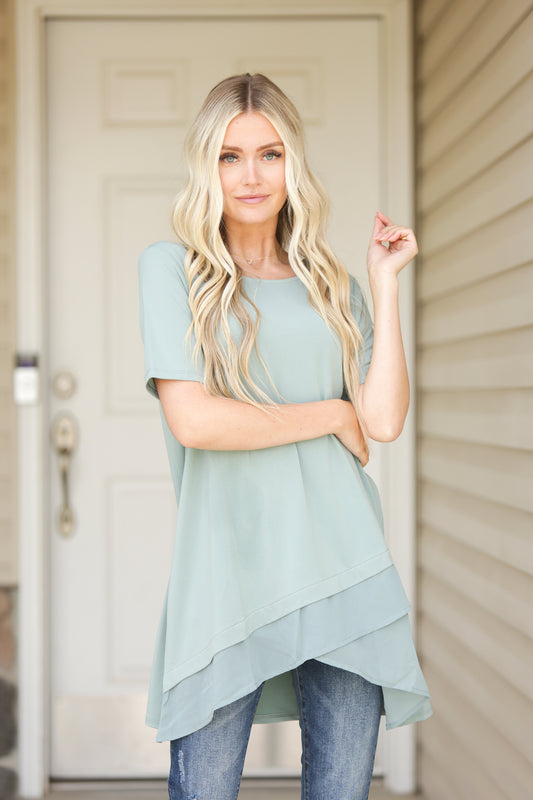 Olivia Overlap Blouse