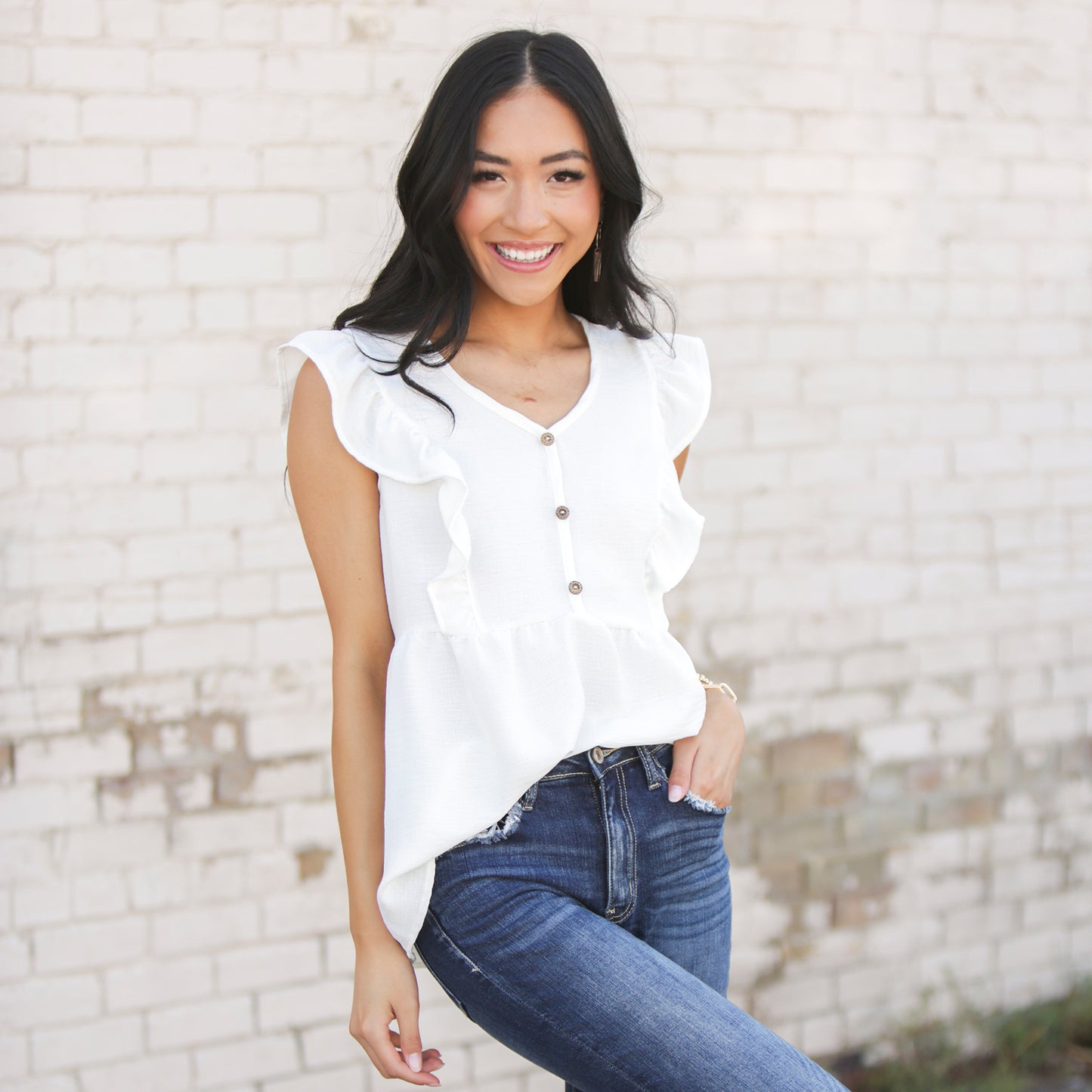 Jenna Ruffle Top