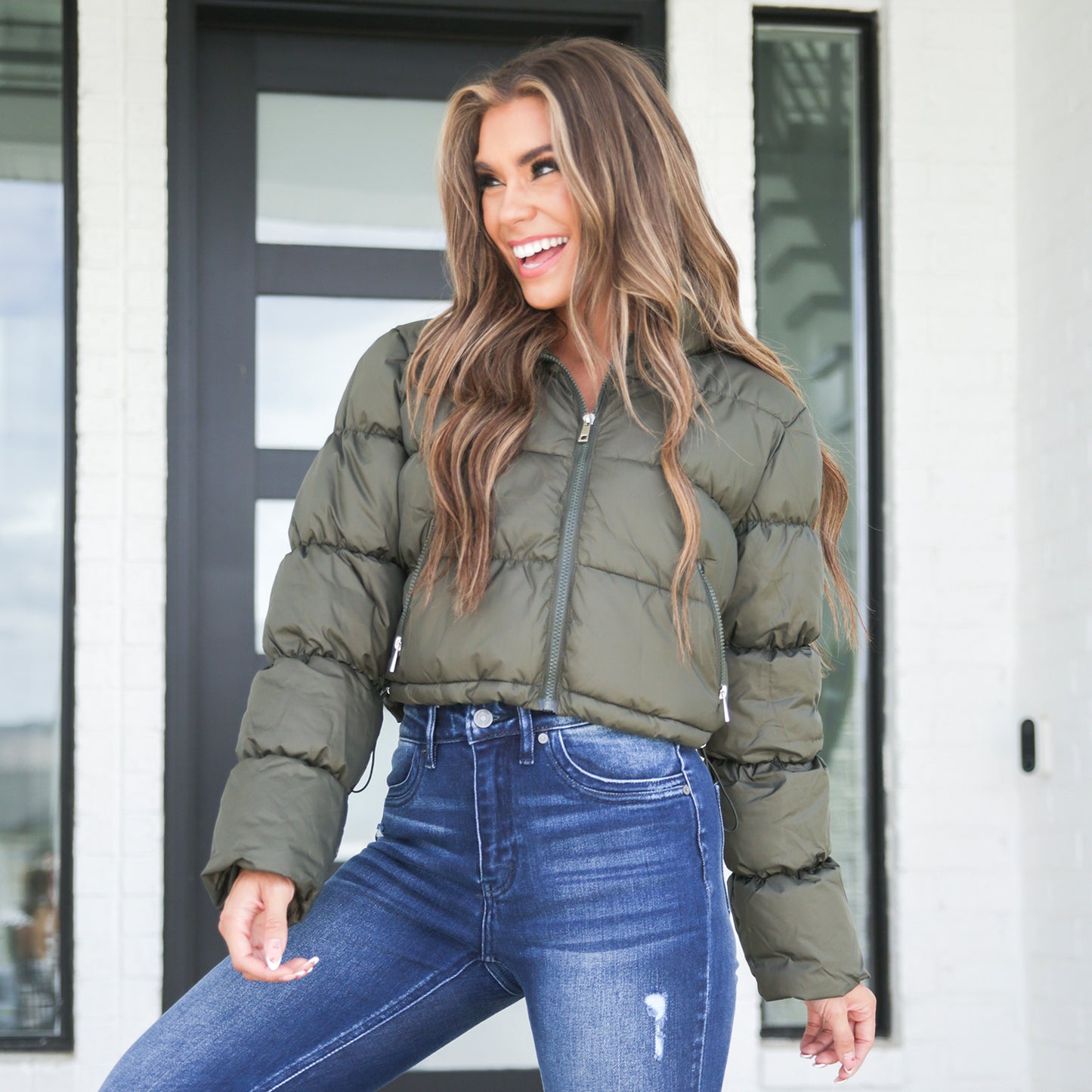 Crop Puffer Jacket