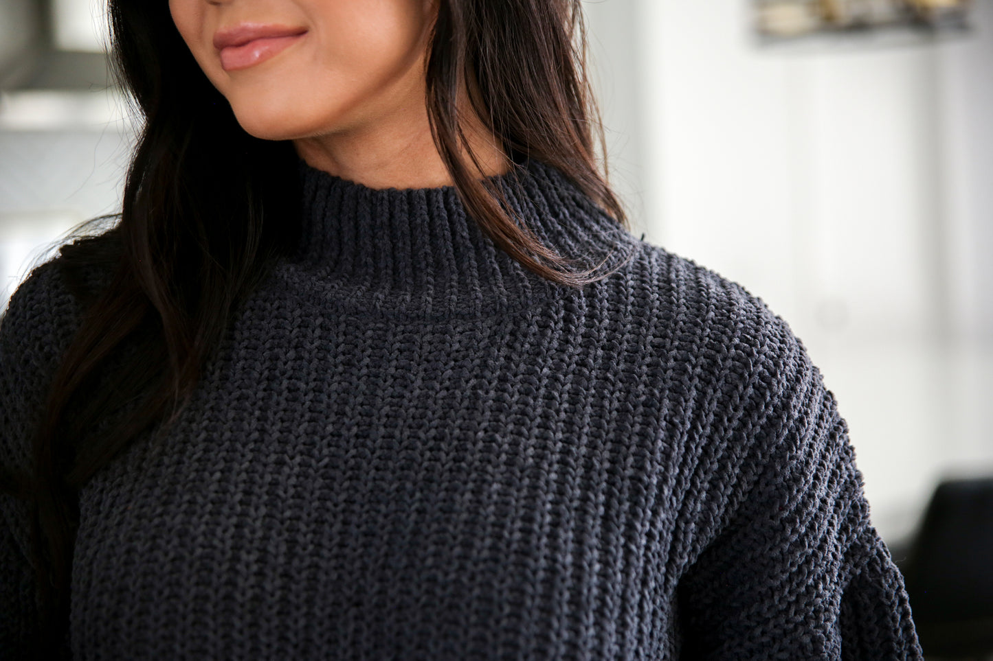 Sunny Days Mock Neck Sweater